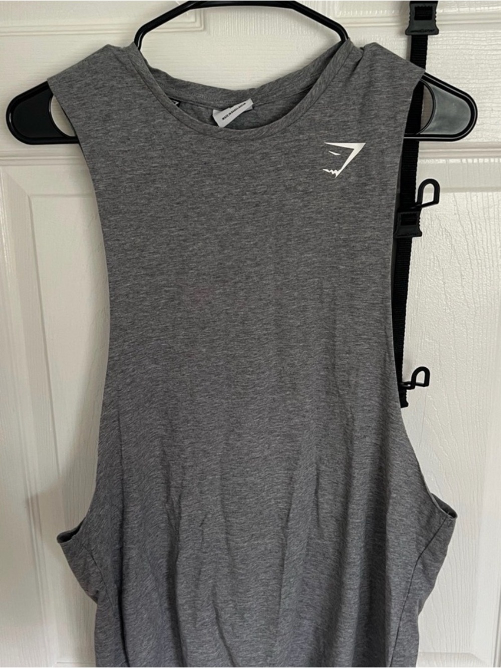 Gymshark Gray Sleeveless Workout Tank with Logo